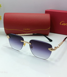 Luxury Cartier-Inspired Rimless Sunglasses