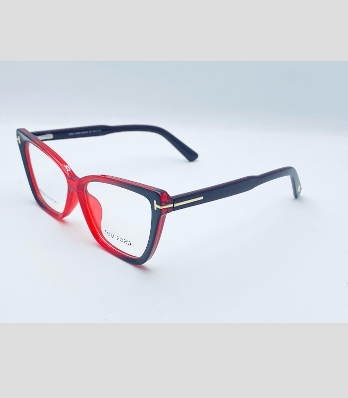🕶️ Product Title: Tom Ford Inspired Cat-Eye Eyeglass Frames – Unisex Stylish Optical Glasses (Multiple Colors)