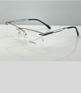 Clear Vision Rimless Shield Glasses – Sleek & Modern Unisex Design