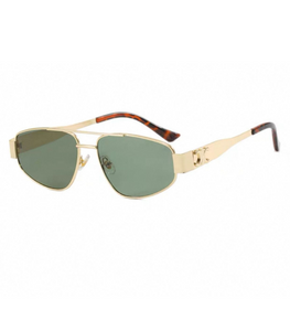 Luxury Gold Frame Aviator Sunglasses – Brown Lens | Unisex Designer Shades