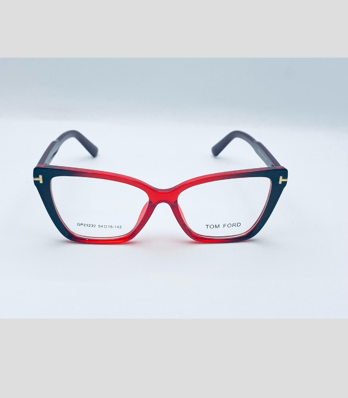 🕶️ Product Title: Tom Ford Inspired Cat-Eye Eyeglass Frames – Unisex Stylish Optical Glasses (Multiple Colors)