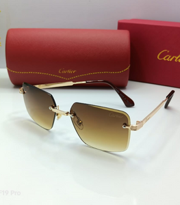 Luxury Cartier-Inspired Rimless Sunglasses