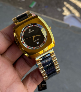 FITRON Original Sapphair Ceramic Watch - Gold & Black