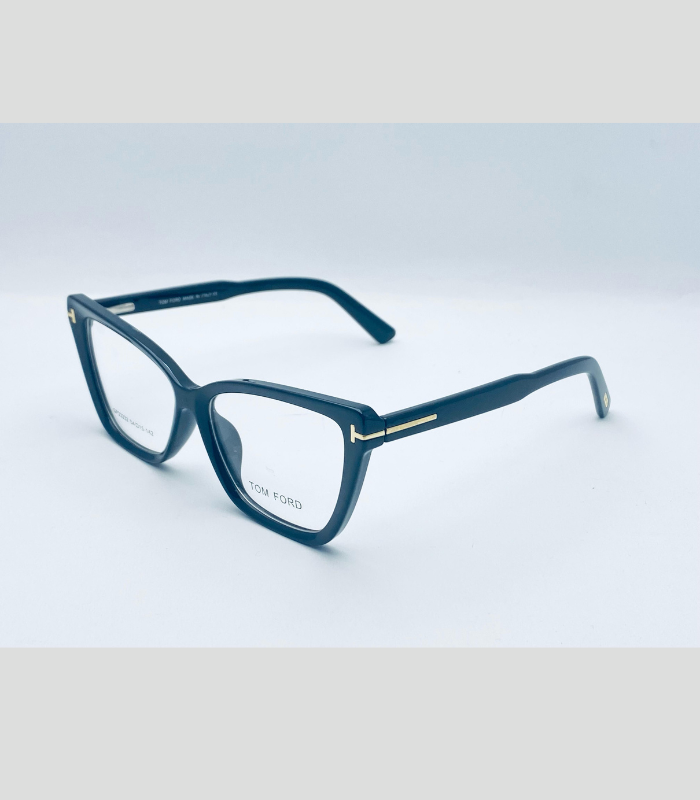 🕶️ Product Title: Tom Ford Inspired Cat-Eye Eyeglass Frames – Unisex Stylish Optical Glasses (Multiple Colors)