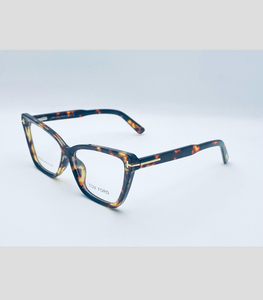 🕶️ Product Title: Tom Ford Inspired Cat-Eye Eyeglass Frames – Unisex Stylish Optical Glasses (Multiple Colors)