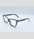 🕶️ Product Title: Tom Ford Inspired Cat-Eye Eyeglass Frames – Unisex Stylish Optical Glasses (Multiple Colors)