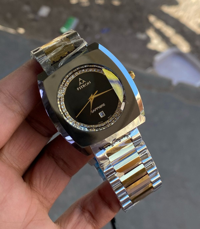 FITRON Original Sapphair Ceramic Watch - Gold & Black